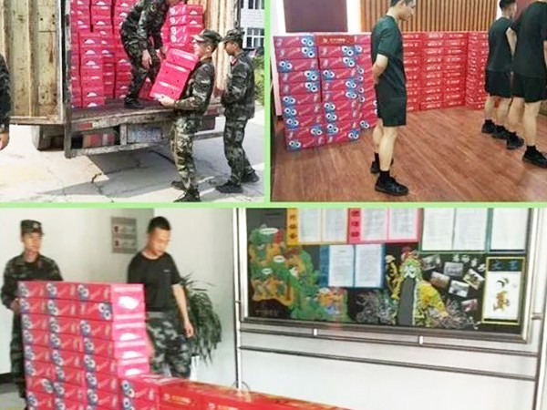 頂真飲品“八一”擁軍慰問(wèn)活動(dòng)，共敘濃濃軍民情！